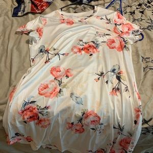 White Floral Dress